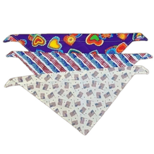 Small Dog Collar Summer Cotton Bandanas Set of 3